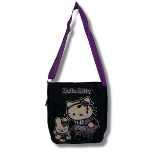 Vtg 2005 Hello Kitty Gothic Wonderland Messenger Bag